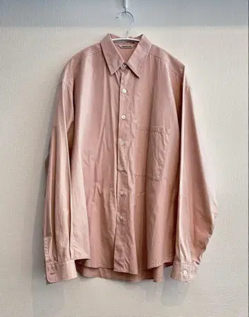 AURALEE WASHED FINX TWILL BIG SHIRT 4