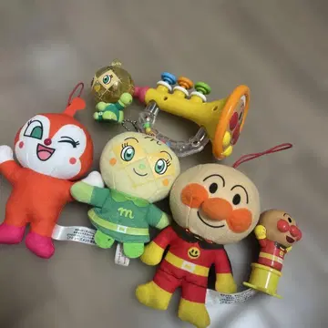 호빵맨 봉제 인형 3개 세트 트럼펫