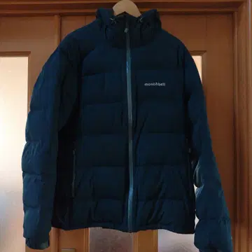 mont-bell 다운 자켓 후드 부착 다크 블루