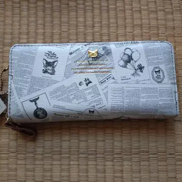 베베다얀 신문 패턴 장지갑