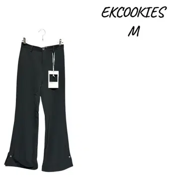 [ 새상품 ] EKCOOKIES 블랙 플레어 팬츠 M, 블랙