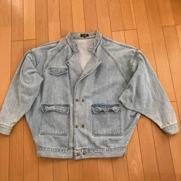 데님 자켓 워시드 가공