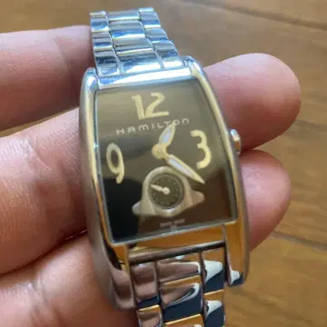 해밀턴 쿼츠 손목시계 블랙 다이얼 브룩 26mm 케이스