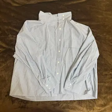 [ 인기 상품! ] Uniqlo 스트라이프 패턴 긴팔 셔츠 XXL