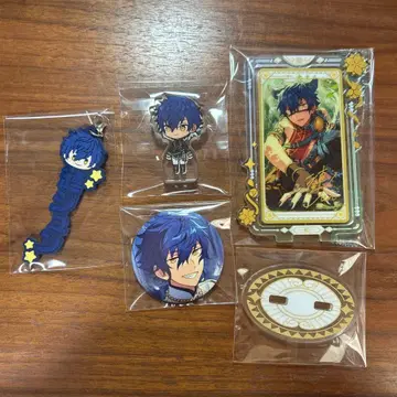 파란 머리 캐릭터 굿즈 세트