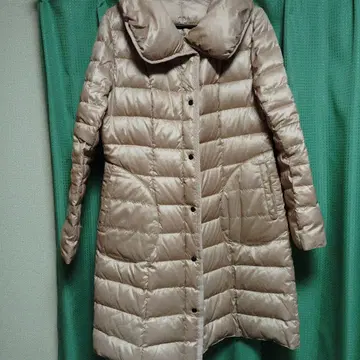 베이지 다운 코트 L 사이즈