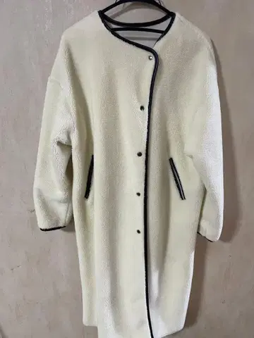 B:MING by BEAMS 아이보리 무스탕 코트 S