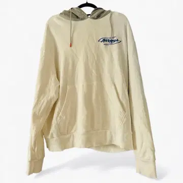 아이보리 후드 부착 후드티