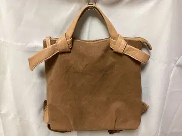 [새상품급] 캔버스 백팩 브라운