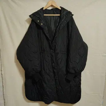 퀼팅 자켓 충전솜 오버 사이즈 블랙 M 사이즈