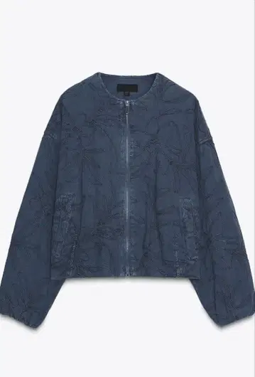 ZARA 자라 자수 스웨이드 느낌 봄버 자켓