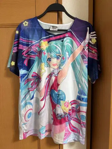 하츠네 미쿠 매지컬 미라이 풀 그래픽 10th T셔츠 L 사이즈