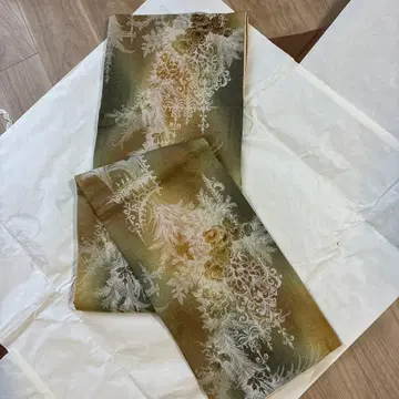 화려한 라메 이중 기모노