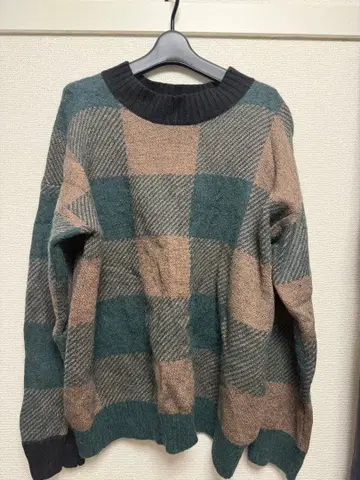 sacai 19AW 버팔로 체크 니트