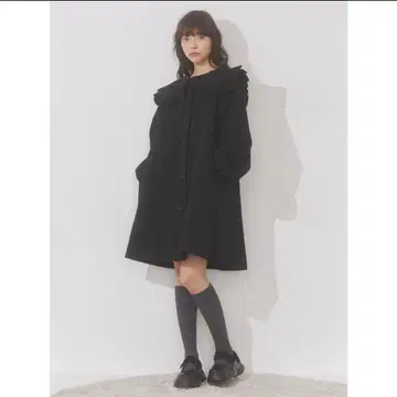 merry jenny 메리제니 A라인 세일러 코트 블랙