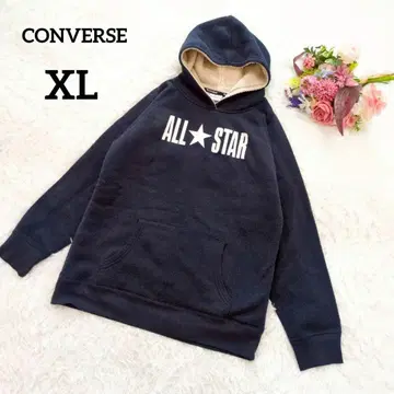 컨버스 긴팔 후드티 XL 네이비 보아 안감 캥거루 포켓 022