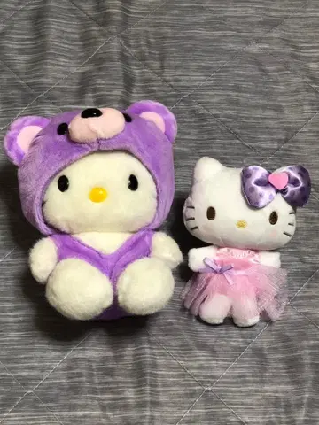 헬로키티 홋카이도 라벤더 봉제 인형 마스코트 발레리나