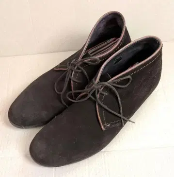 스테파노 로시 다크 브라운 스웨이드 레이스업 슈즈