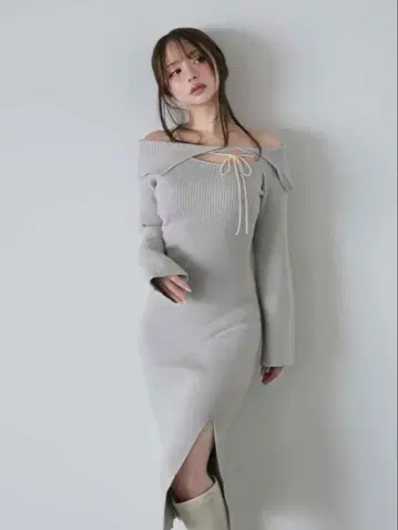 andmary 아 마리 Amari ribbon dress