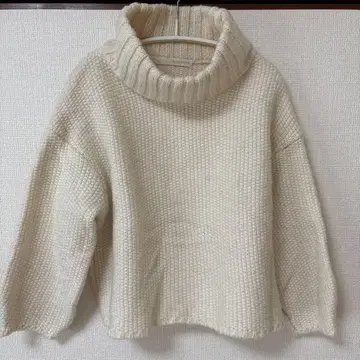 Spick & Span 니트 화이트 터틀