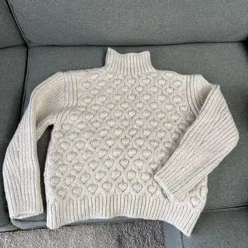 ZARA 자라 아이보리 케이블 니트 터틀넥 스웨터 크롭 기장