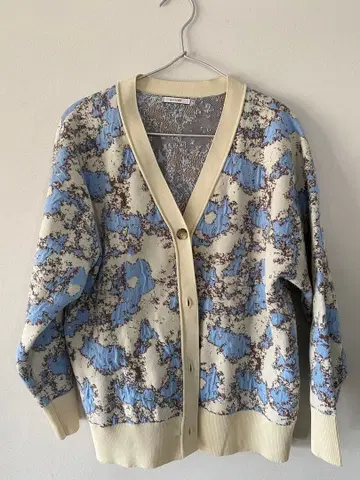 BAYFLOW 꽃무늬 긴팔 가디건