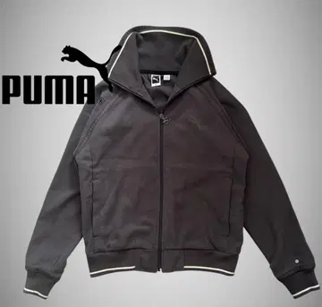 초레어 PUMA 푸마 저지 블랙 원포인트 로고 배치 포함 구제 의류