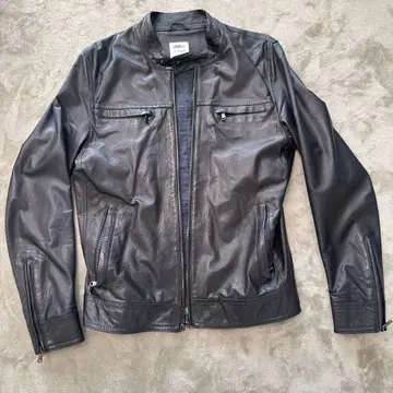 EMMETI di Franco 블랙 가죽 싱글 라이더