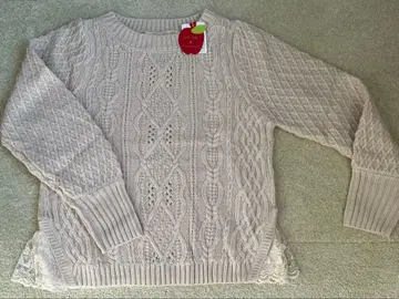 프랑슈리페 케이블 짜임 긴팔 니트 택 포함 새상품 M