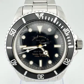 레어 VAGUE WATCH GRY FAD 블랙 남성용 자동 와치