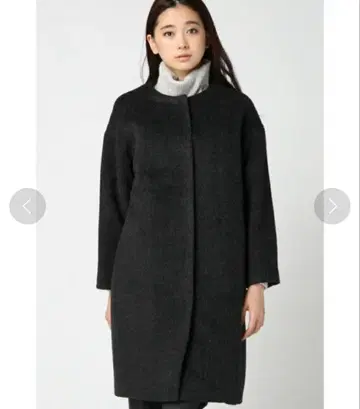 plage 알파카 샤기 코트