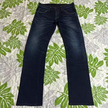 LEERIDERS 다크 블루 스트레이트 데님 S 사이즈