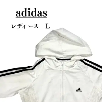 adidas 여성용 L 후드 부착 자켓