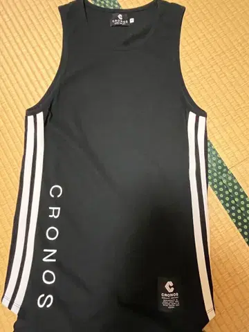 크로노스 탱크탑 트레이닝 헬스장 블랙