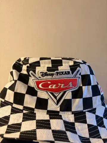 디즈니 픽사 카 체커 플래그 모자