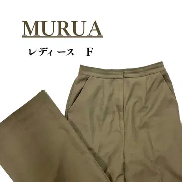 MURUA 올리브 그린 와이드 팬츠 F