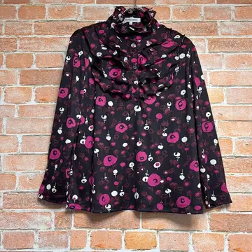 미사용급 HANAE MORI 프릴 블라우스 40 L