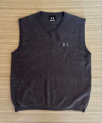 언더아머 V넥 니트 베스트 그레이 남성용 XL