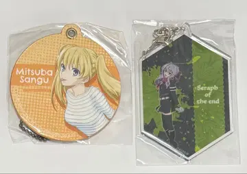 종말의 세라프 미카야 미츠바 캐릭터 가죽 참 히이라기 시노아 아크릴 키링