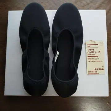 무인양품 발수 발레 슈즈 블랙 24.0cm