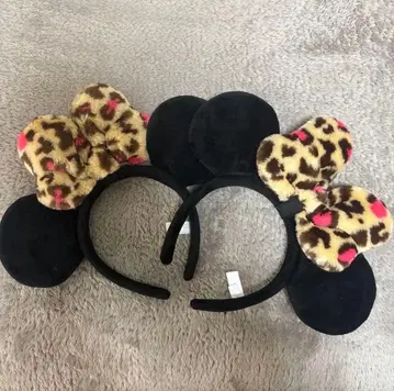 디즈니 머리띠 레오파드 무늬