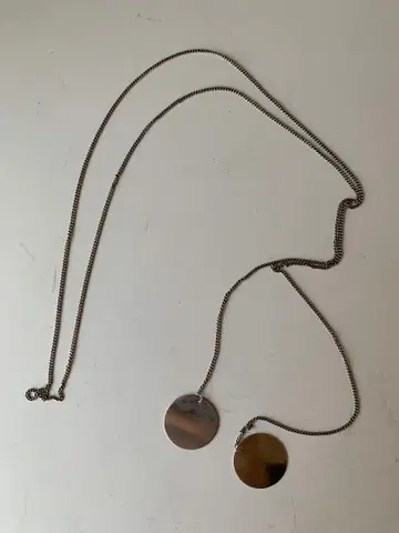 SASKIA DIEZ 더블 플레이트 목걸이 edit for lulu