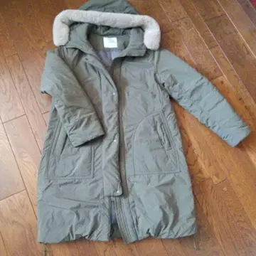 Golden Bear 후드 부착 롱 코트