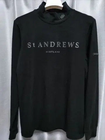세인트 앤드류스 모크넥 긴팔 블랙