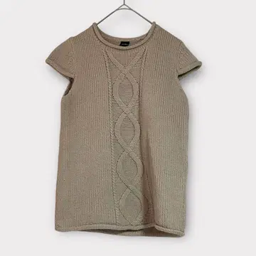 a2776 에이치더블유 니트 베스트 M 베이지 레이어드 무지 가을/겨울