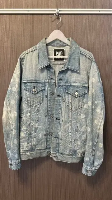 SWG 도트 데님 자켓