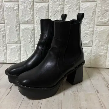 PAGE BOY 헤비 밑창 사이드 고어 부츠 스터드 M