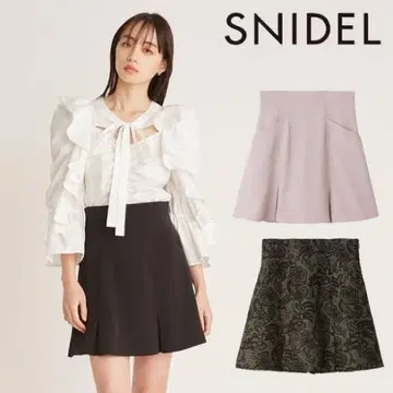 SNIDEL 핑크 하이웨스트 스카숏 팬츠 M