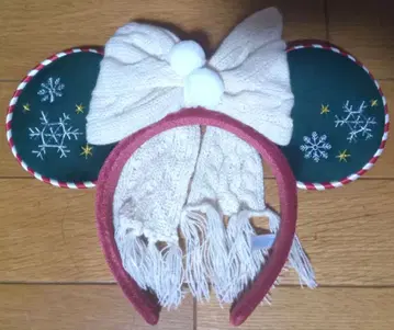 도쿄 디즈니 리조트 디즈니 크리스마스 2025 머리띠 니트 리본