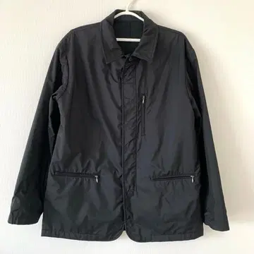 무인양품 블랙 스텐카라 코트 심플